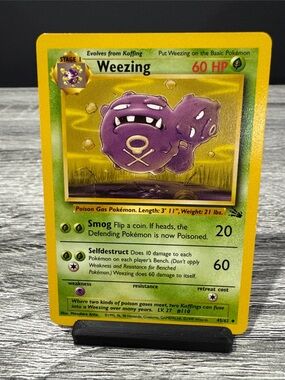 Pokémon | Fossil #45/62: Weezing (1999) - Vintage Collectible Trading Card